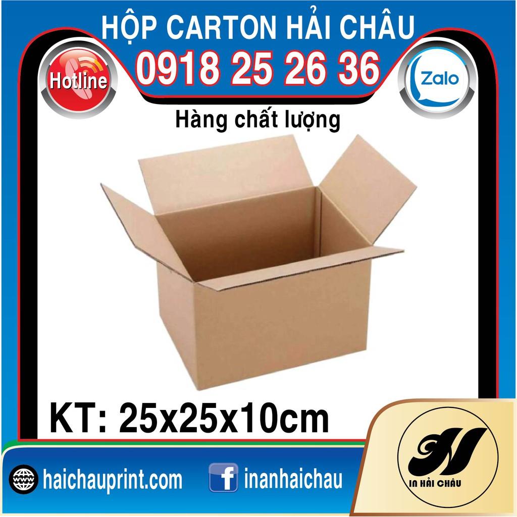 20 Hộp Carton, KT: 25x25x10cm, Hộp carton, Thùng carton, Hộp đóng hàng, Thùng đóng hàng, Hộp carton 3 lớp...