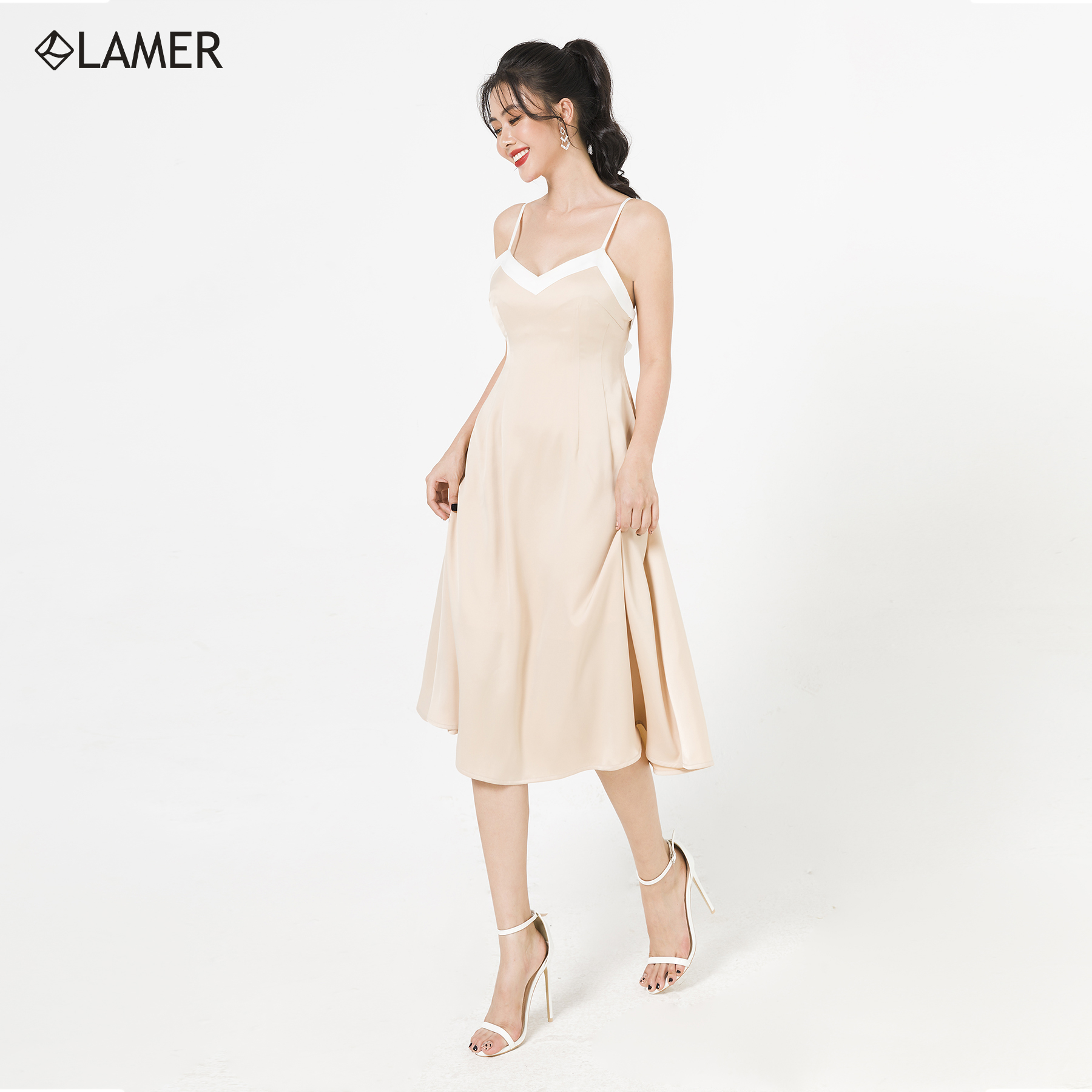 Đầm dạ hội nơ lưng LAMER S63L20Q023