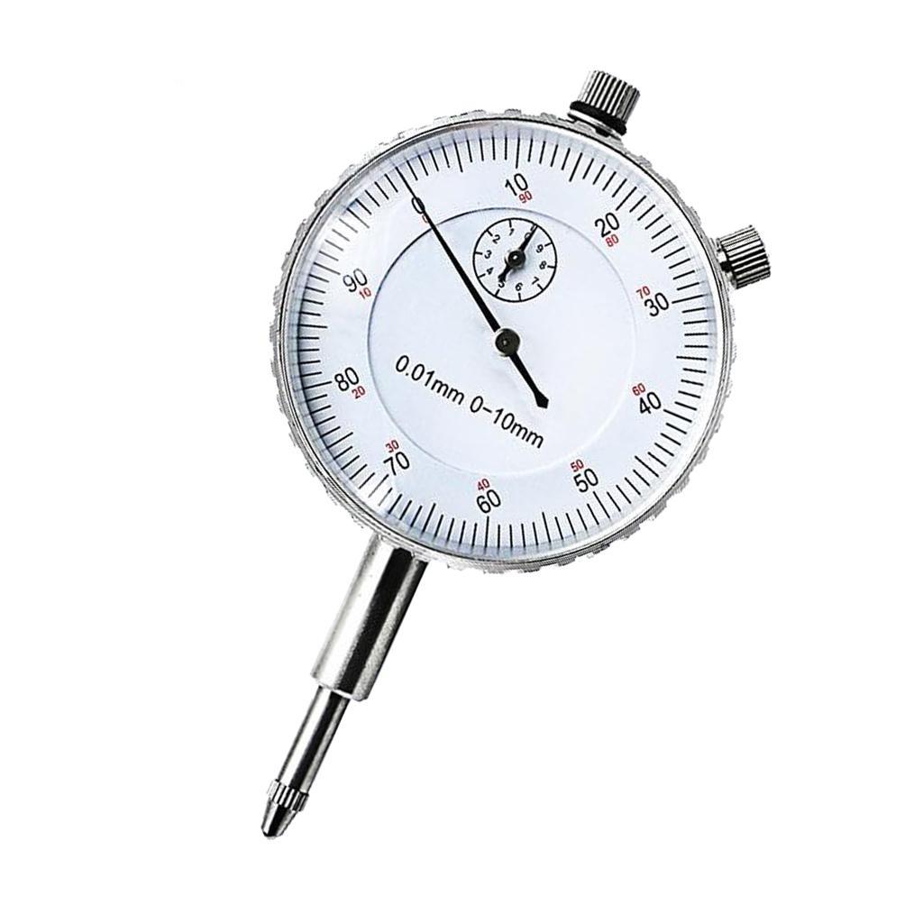 High Precision 0-10mm Measuring Range Dial Indicator Gauge 0.01mm Accuracy