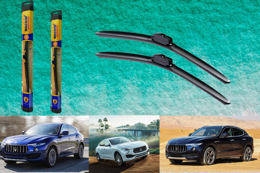 Combo gạt nước mưa ô tô Nano Silicon Macsim cho xe Maserati Levante 2016-2018.