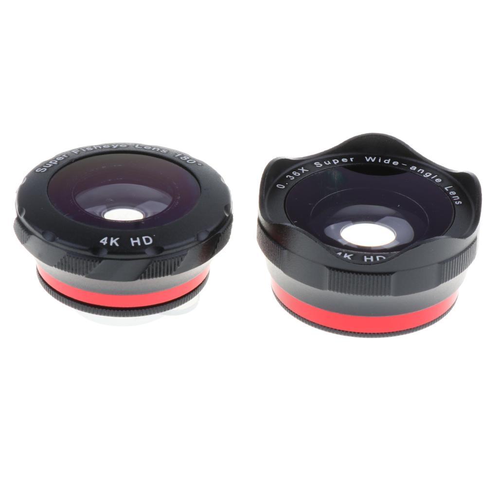 12X Phone Telescope 6 In 1 The Lens Suit Zoom Camera Lens Kit Black