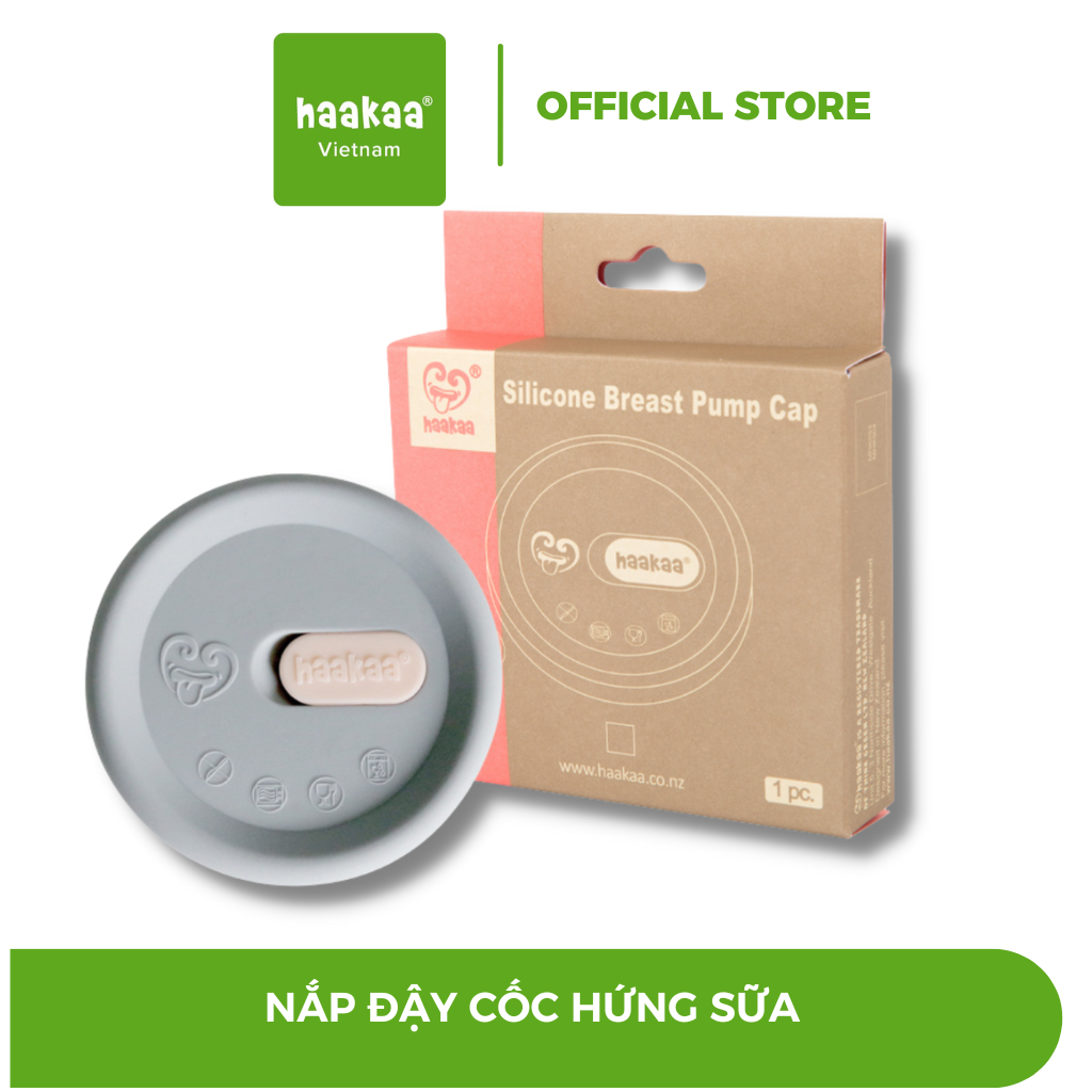 Nắp đậy cốc hứng sữa Haakaa. Chất liệu silicone cao cấp. Không chứa BPA, PVC và phthalate