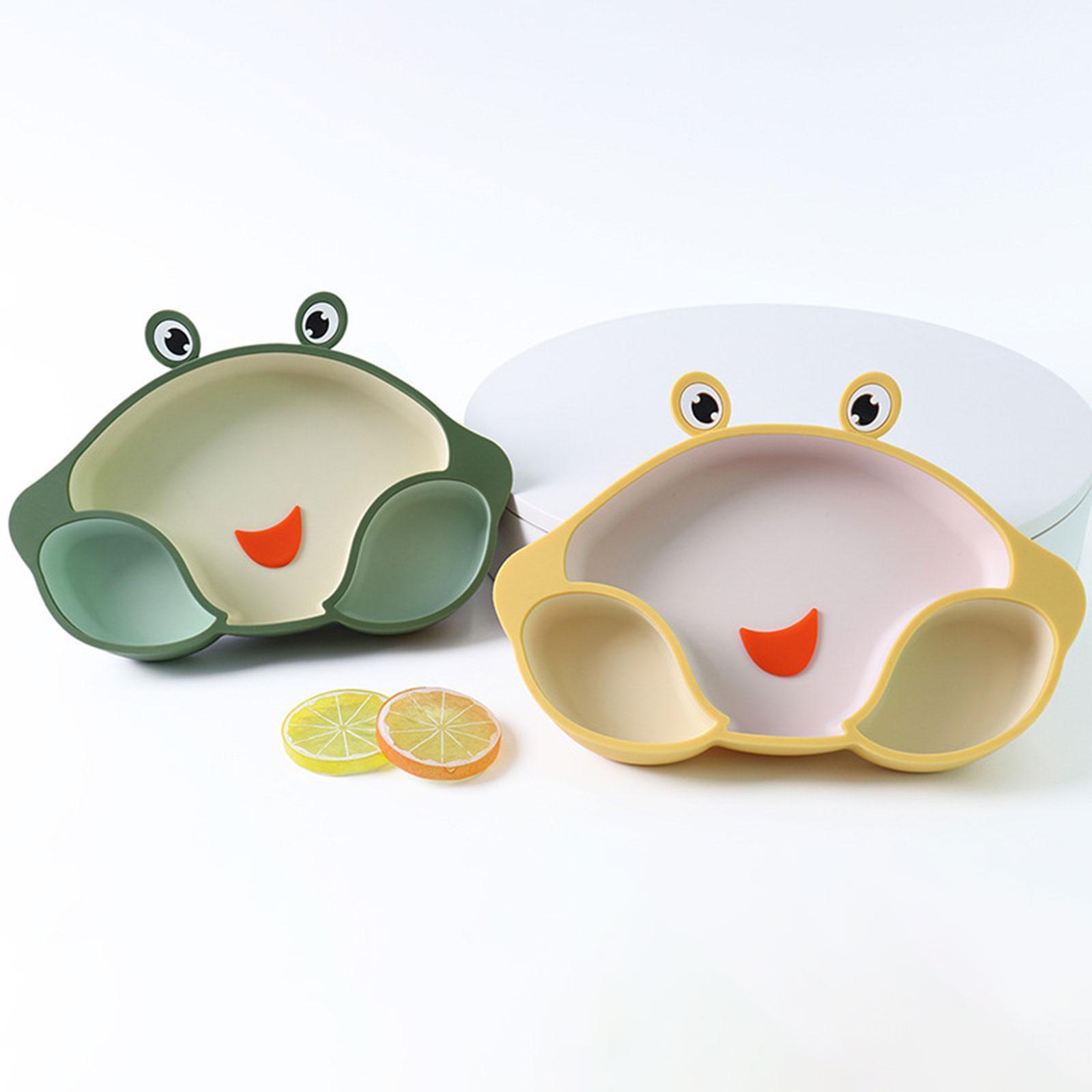 Silicone Dinner Plate Training Feeding Utensils Baby Plate with Suction for Child