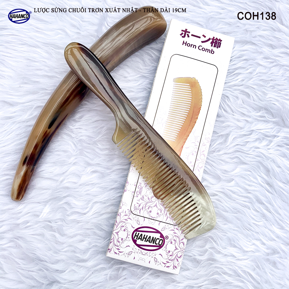 Lược sừng Thân dài thon gọn rất đẹp COH138 - Lược sừng xuất Nhật - Chăm sóc tóc