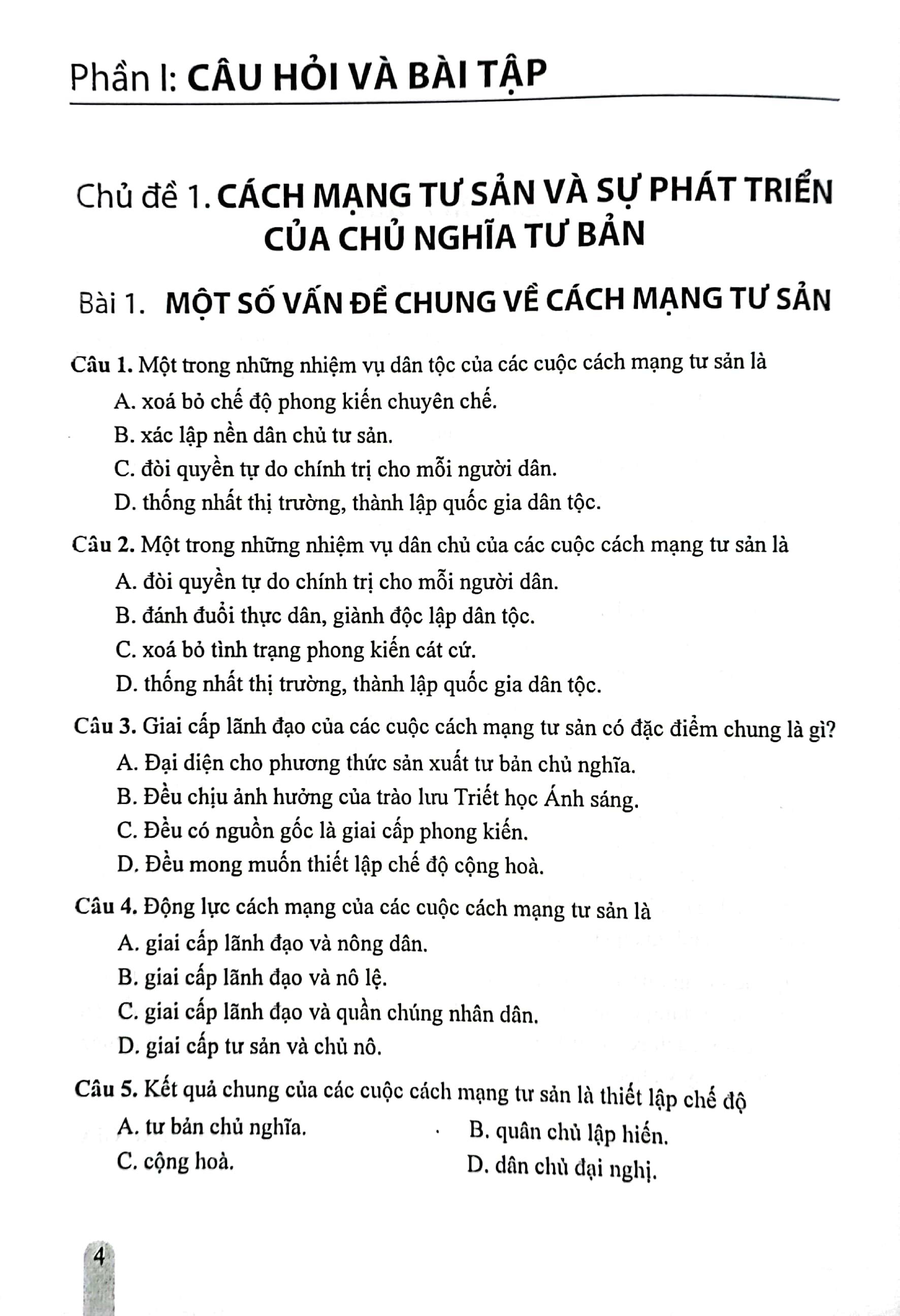 Bài Tập Lịch Sử 11 (Cánh Diều) (2023)