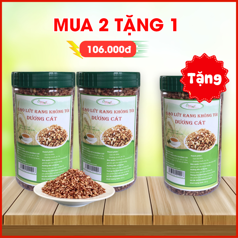 Gạo Lứt Rang Không Tỏi Dương Cát 300g
