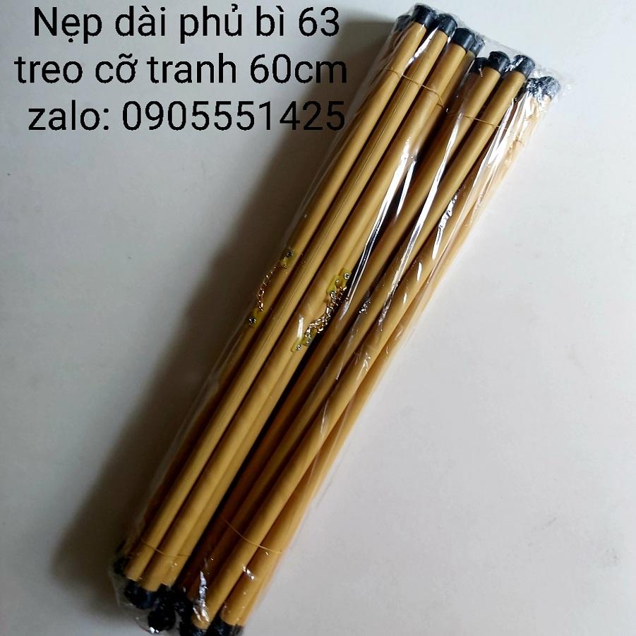 1 bó gồm 10 cặp ống sáo trúc treo lịch, ảnh, treo cỡ tranh 60cm