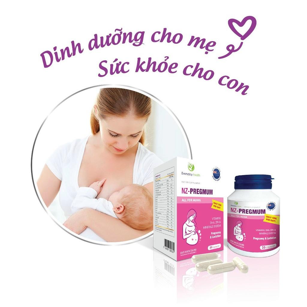 Viên bổ bầu NZ-PREGMUM nhập khẩu từ Everyday Health - Dinh dưỡng cho mẹ - Sức khỏe cho con