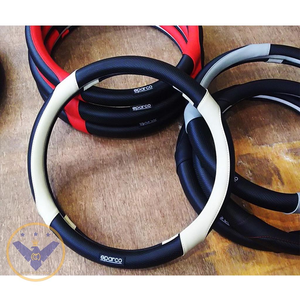 Bọc vô lăng Sparco vân carbon cao cấp da PU và cao su non