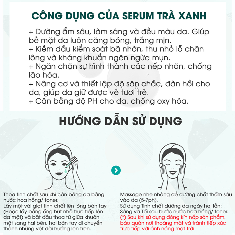 Tinh Chất Trà Xanh Kiềm Dầu Se Khít Lỗ Chân Lông Chống Nhăn Cấp Ẩm Dưỡng Trắng Da Dầu Mụn Nhạy Cảm Dewytree Miracle Pore Minimizing Serum
