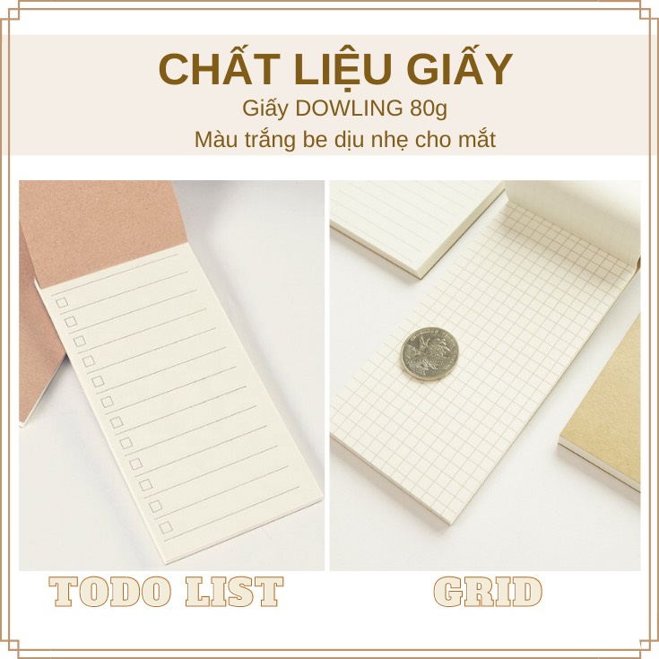 Giấy ghi chú / giấy nhớ / Giấy note giấy nhắn cho học sinh, văn phòng – Set 2 cuốn- 100 tờ