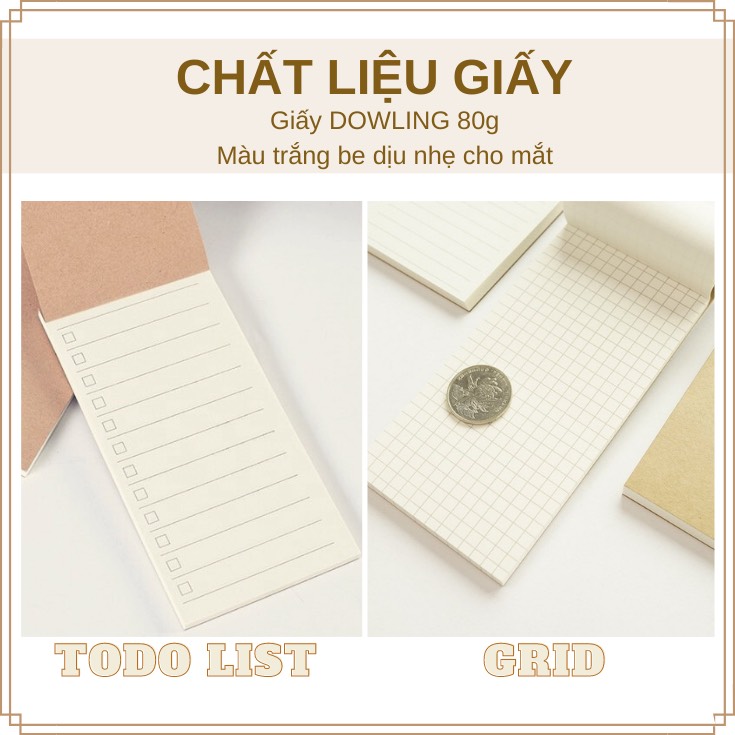 Giấy ghi chú / giấy nhớ / Giấy note giấy nhắn cho học sinh, văn phòng – Set 2 cuốn- 100 tờ