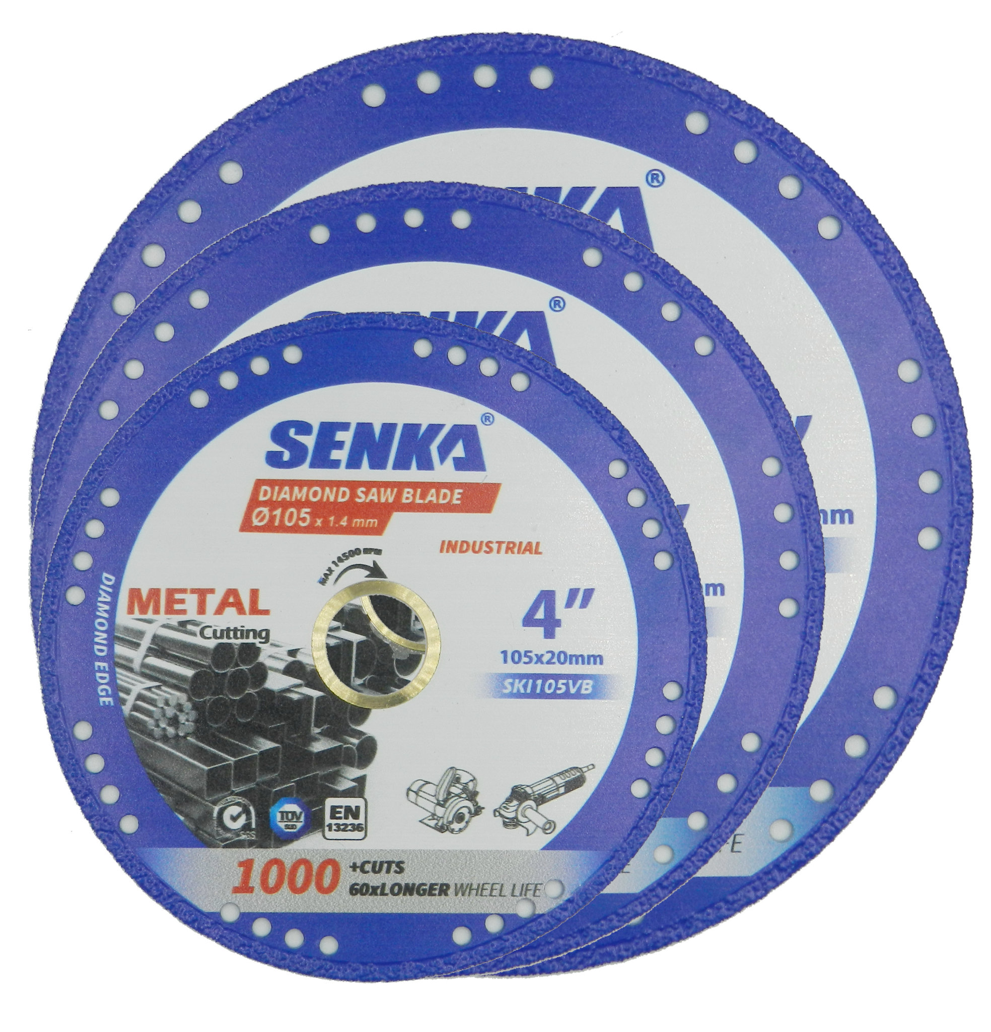 1 Lưỡi cắt sắt kim cương đa năng cắt tất cả trong 1 hiệu SENKA cho máy tua nhanh 300mm/12''