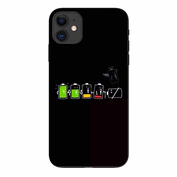 Ốp lưng in cho Iphone 11   Cạn Pin