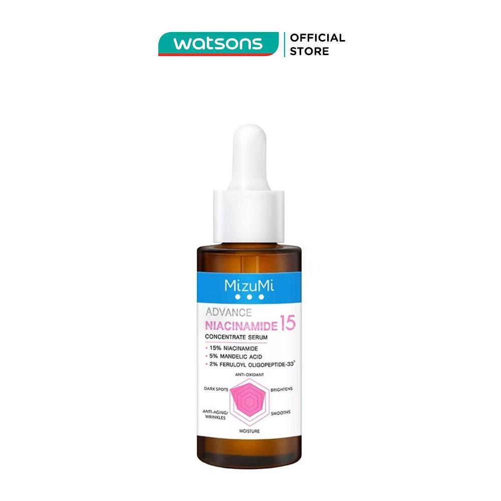 Serum MizuMi Giảm Thâm Mụn Advance Niacinamide 15 Concentrate Serum 30ml