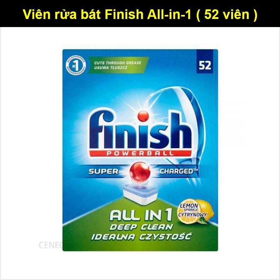 Viên rửa bát Finish All in one mới nhất - Xuất xứ: Germany hộp 90 viên