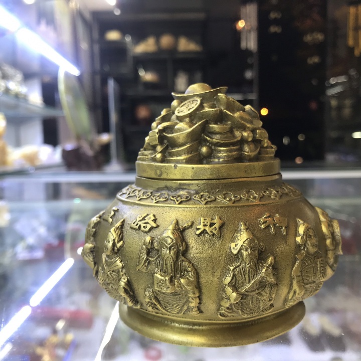 Bồn Tụ Bảo Ngũ Vị Thần tài Đồng