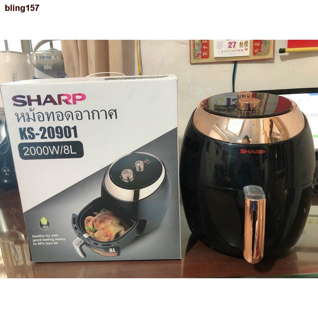 NỒI CHIÊN KHÔNG DẦU THÁI LAN SHARP Cỡ lớn 8L - Công suất 2000w