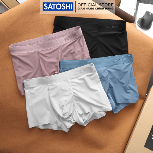 Quần boxer nam SATOSHI SABX20 vải cotton thoáng mát mềm mịn, thấm hút mồ hôi