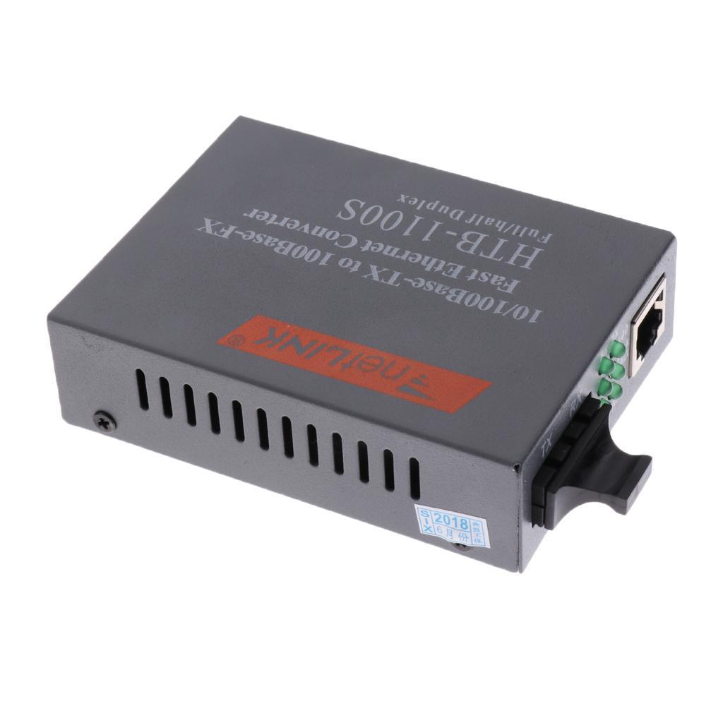 HTB-1100s Fiber Optic Cable Converter SC to Cat.5e Duplex Single Mode
