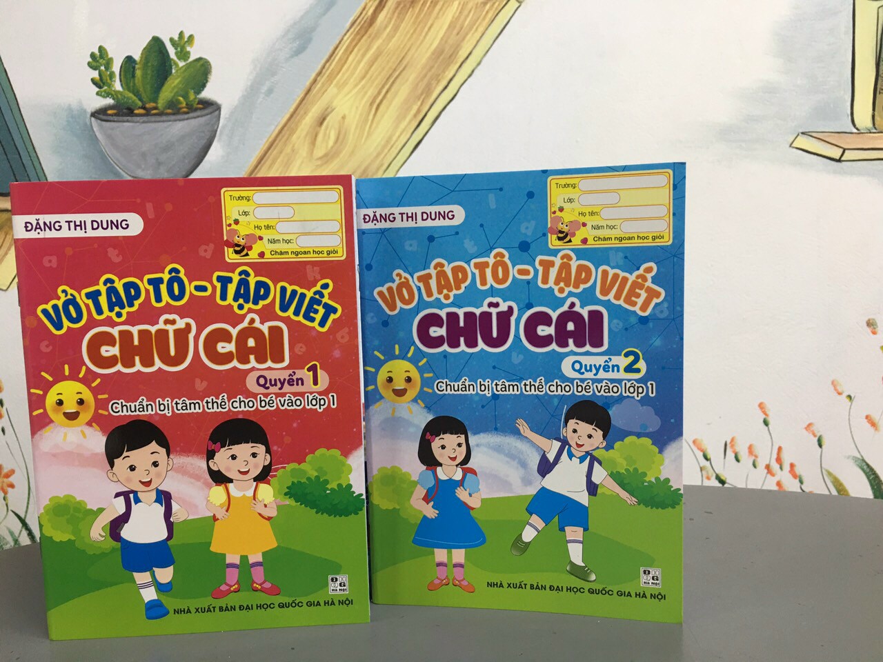 Combo 2 cuốn vở tập tô tập viết Chữ cái (Quyển 1, Quyển 2)