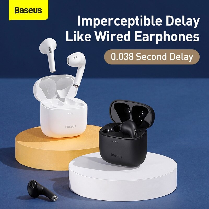 Tai nghe chính hãng Bluetooth True Wireless Baseus Bowie Series E8 TWS ( Bluetooth 5.0 , Super Fast charge, Nearly No-delay & HD Stereo Gaming Earbuds )