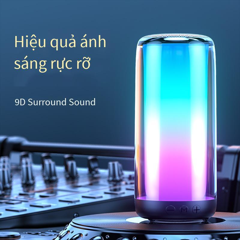 Ưu đãi tốt nhất là loa bluetooth mát mẻ âm thanh đa phương tiện âm nhạc rung động loa siêu trầm đầy màu sắc loa siêu trầm nhỏ di động ngoài trời