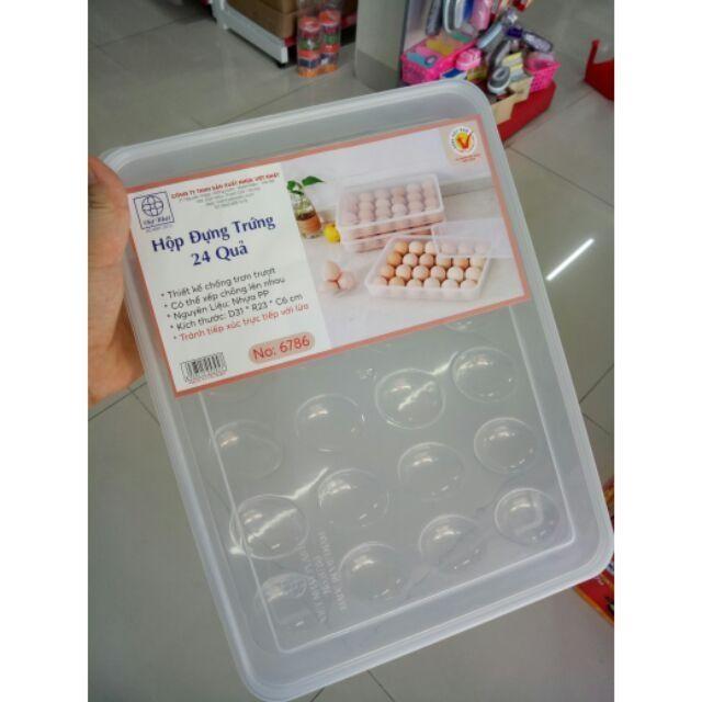 Hộp đựng trứng 24 quả nhựa