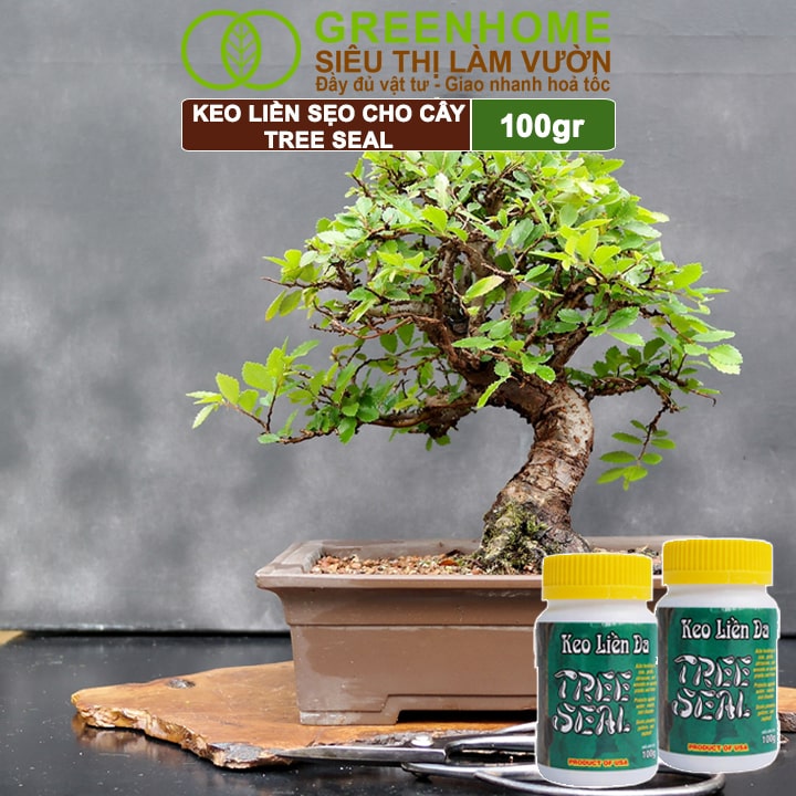 Keo Liền Sẹo Cho Cây Greenhome, Tree Seal, Chai 100gr, Liền Nhanh Vết Cắt Da Cây, Chiết Cành