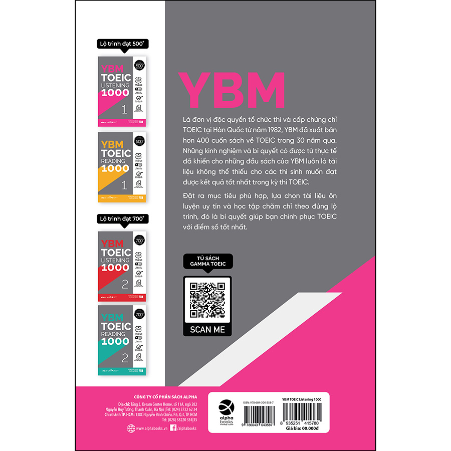 YBM Actual Toeic Tests LC 1000 - Vol 1