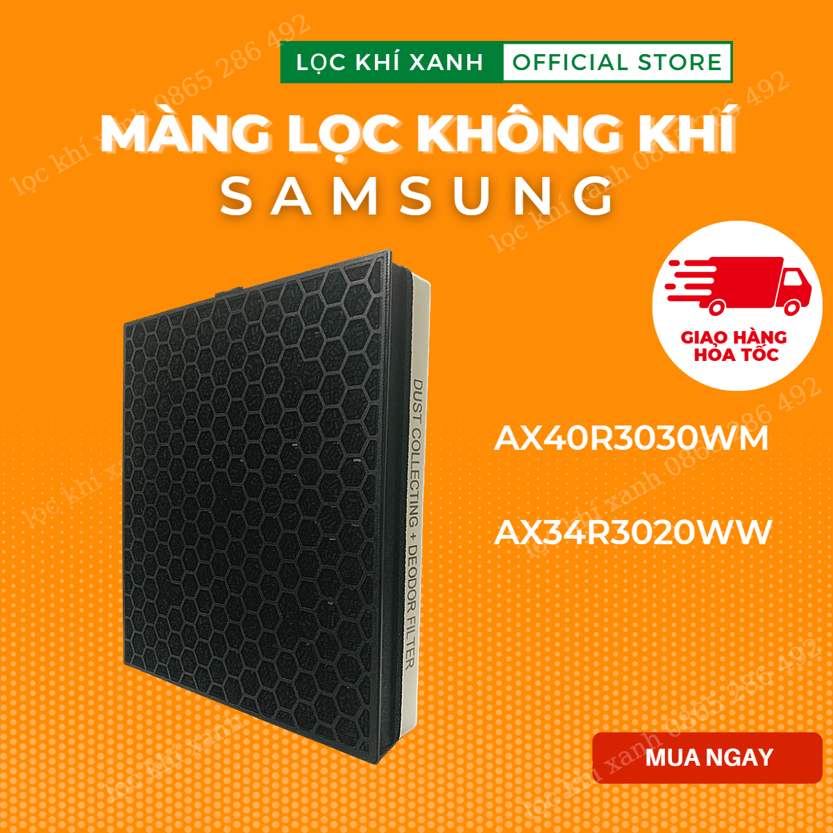 Màng lọc cho Samsung AX40R3030WM và AX34R3020WW – Màng Lọc không khí kết hợp HEPA và Carbon giá rẻ chất lượng cao. Hàng nhập khẩu