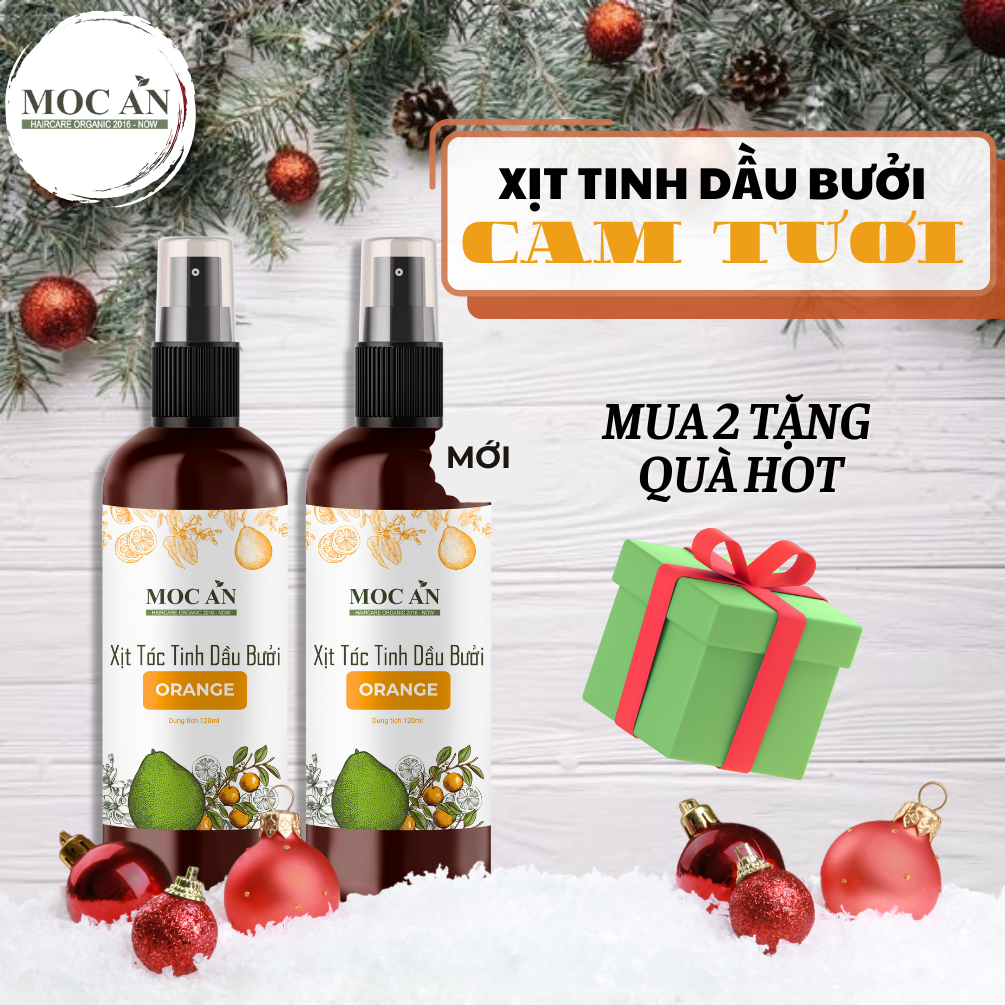 Xịt Bưởi Tinh Dầu Cam Tươi Mộc Ân Haircare