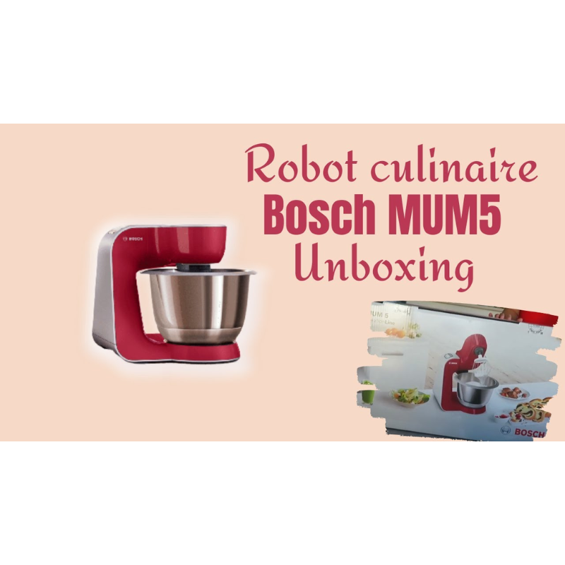 Máy Trộn Bột BOSCH MUM5, Máy Làm Bếp Đa Năng, Công Suất 900W, Dung Tích 3.9L, Nhập Đức, BH 12 Tháng, Hàng Chính Hãng