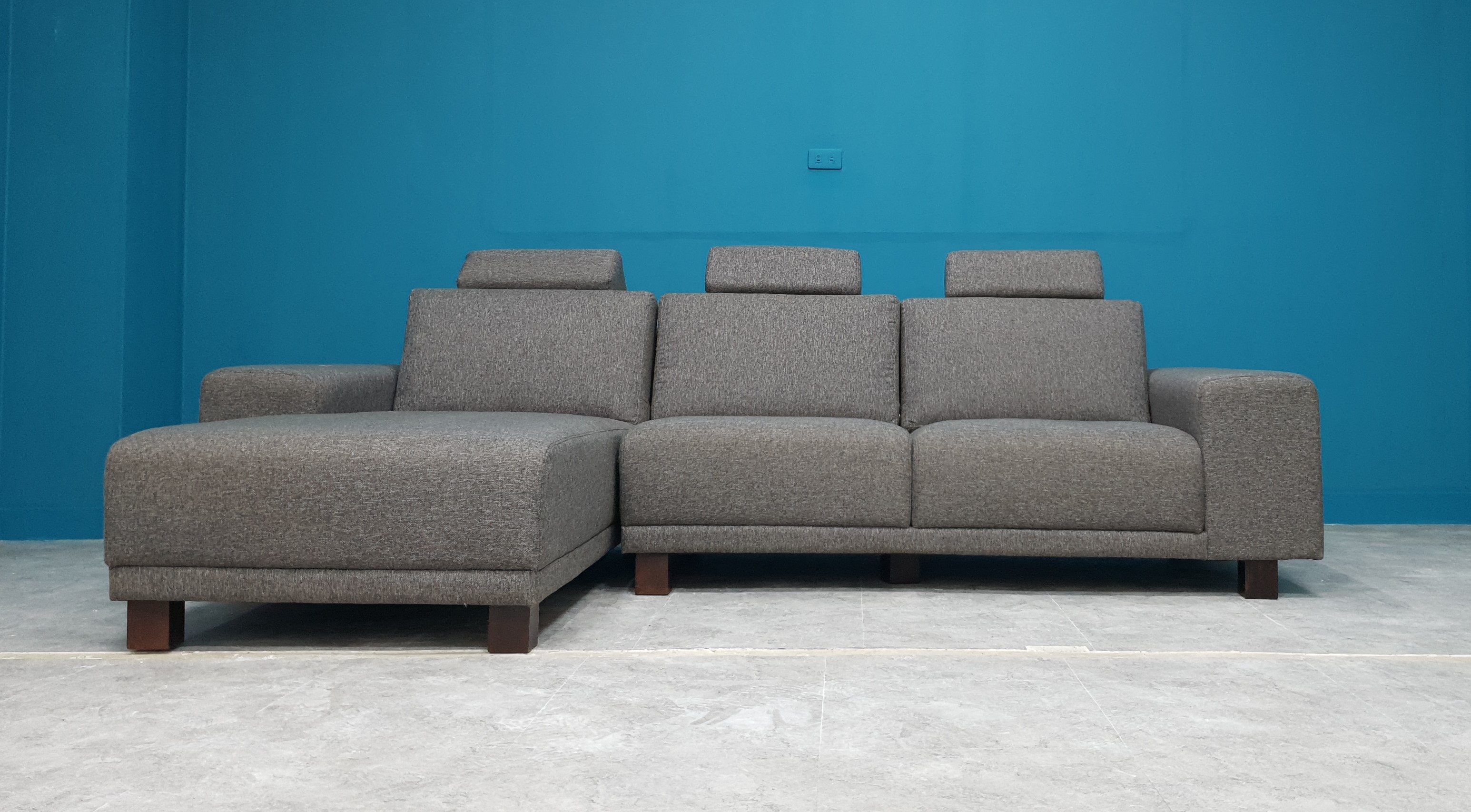 Sofa bed góc L Juno sofa màu xám