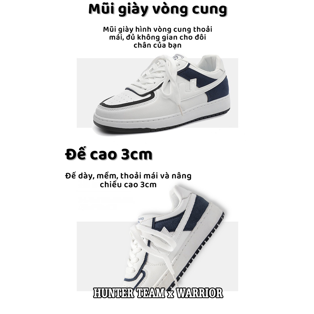 Giày Thể Thao Nam Warrior Phong Cách Hàn Quốc 2022 - W001XNH (Xanh Navy)