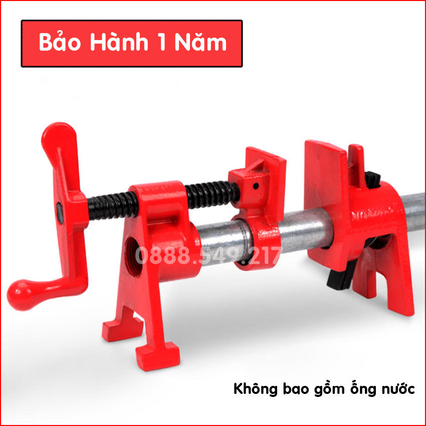 Cảo Ống Nước Phi 27 Có Chân - Kẹp Ván Gỗ Cảo Ống Nước Bằng Thép Cực Kì Chắc Chắn Và Thông Minh