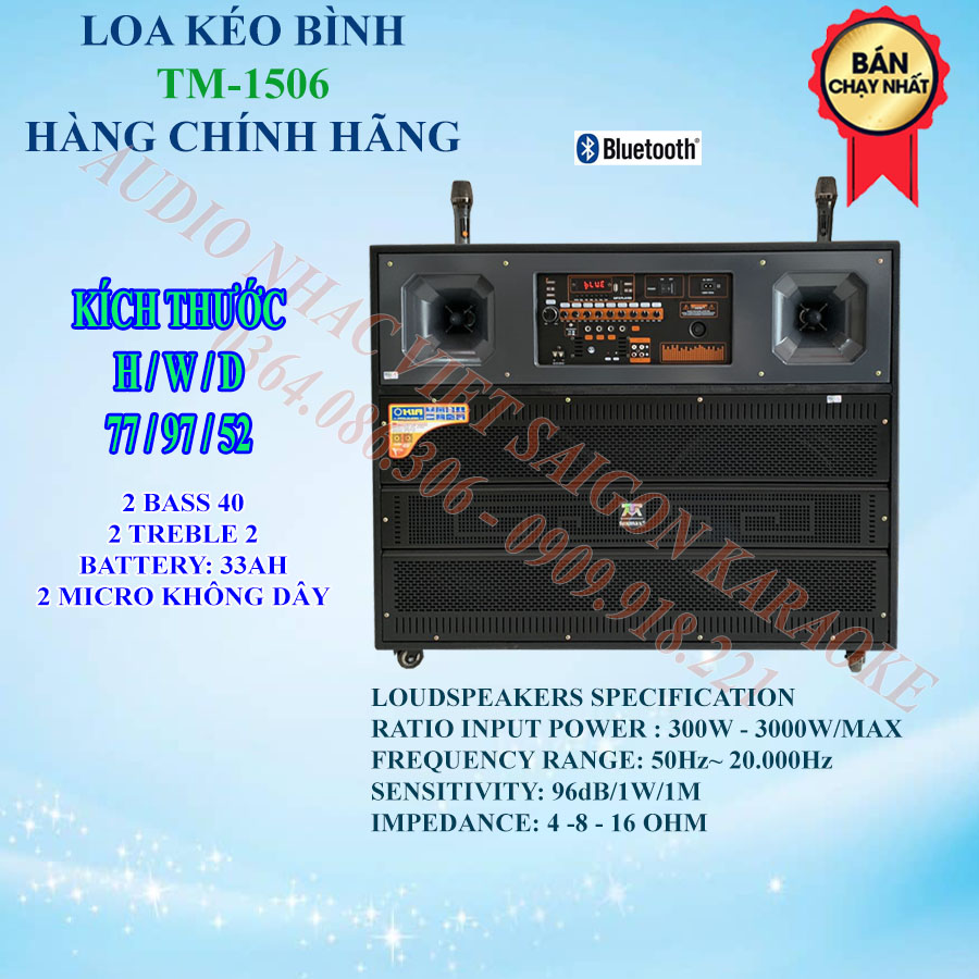 LOA KÉO DHD TM-OKIA-3215 4 TẤC ĐÔI NẰM KÈM 2 MICRO KHÔNG DÂY HÀNG CHÍNH HÃNG