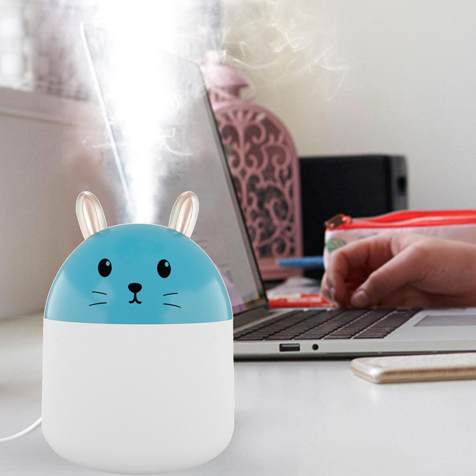 Wireless Humidifier Micro USB W/ 250ml Water Tank w/ Cotton Filter Sticks