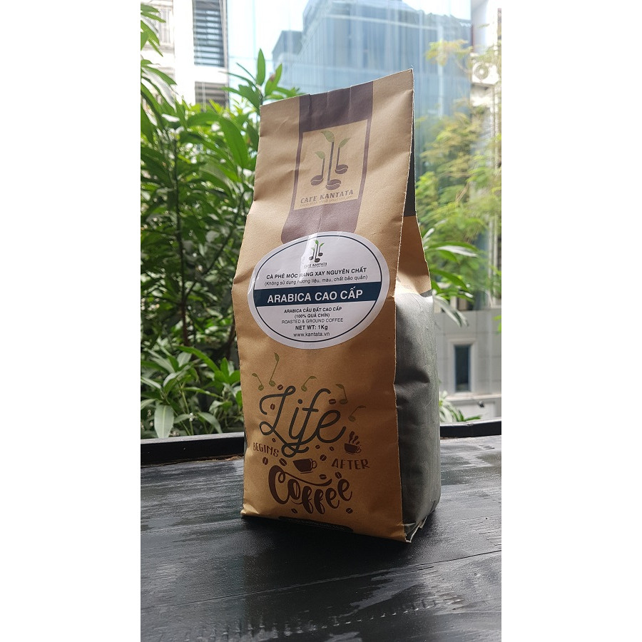 Cafe Arabica Cầu Đất Cao Cấp Kantata gói 1 kg