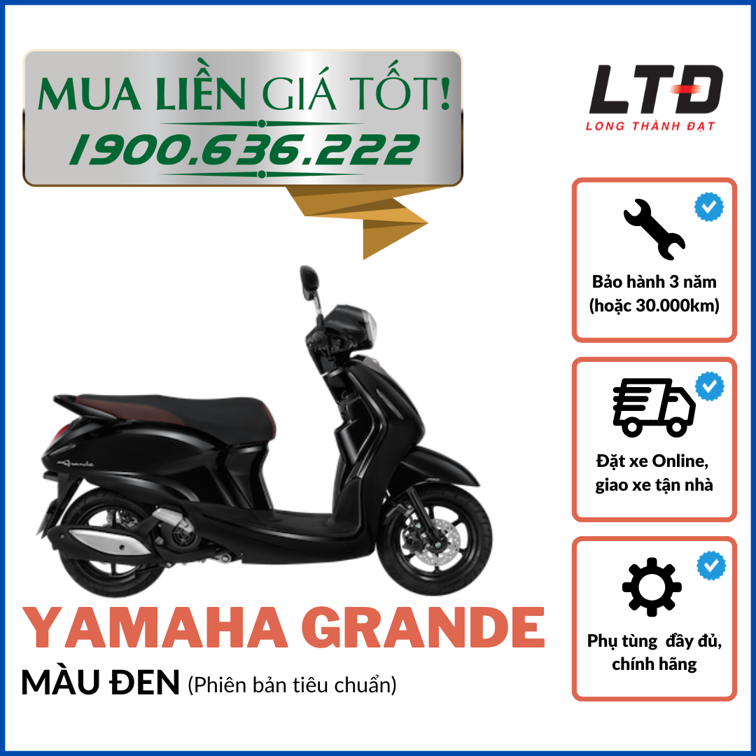 [HCM]-[TRẢ GÓP 0%] Yamaha Grande hoàn toàn mới - Bản tiêu chuẩn (Đủ màu)