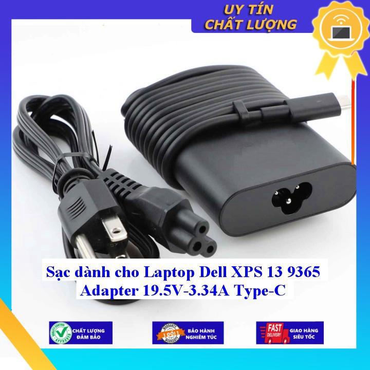 Sạc dùng cho Laptop Dell XPS 13 9365 Adapter 19.5V-3.34A Type C - Hàng Nhập Khẩu New Seal