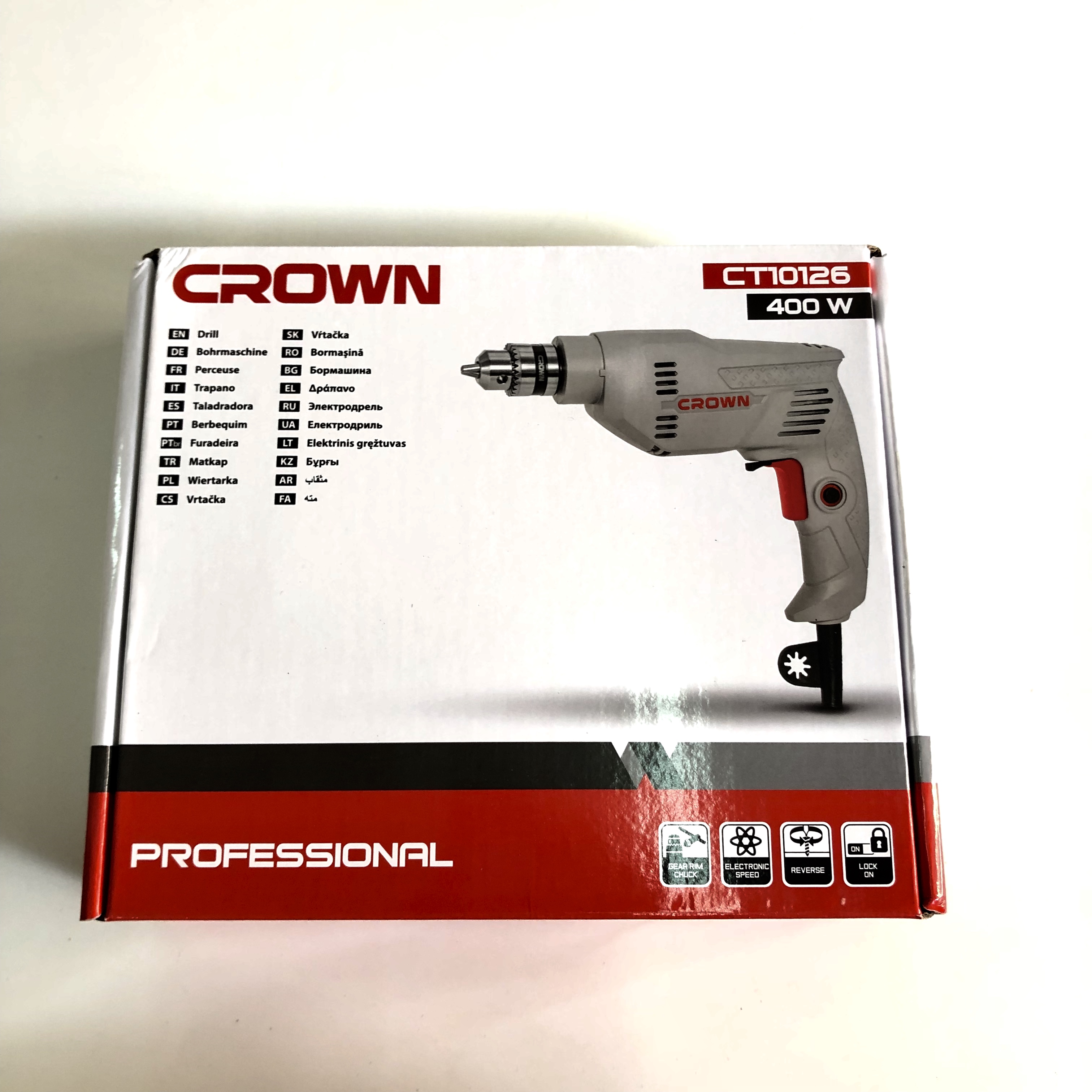 Máy khoan 10mm CROWN CT10126 (400W)