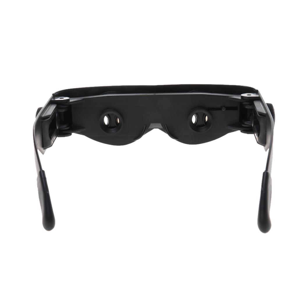 Eyewear Style Black Magnifier Telescope Binoculars for Fishing Hiking