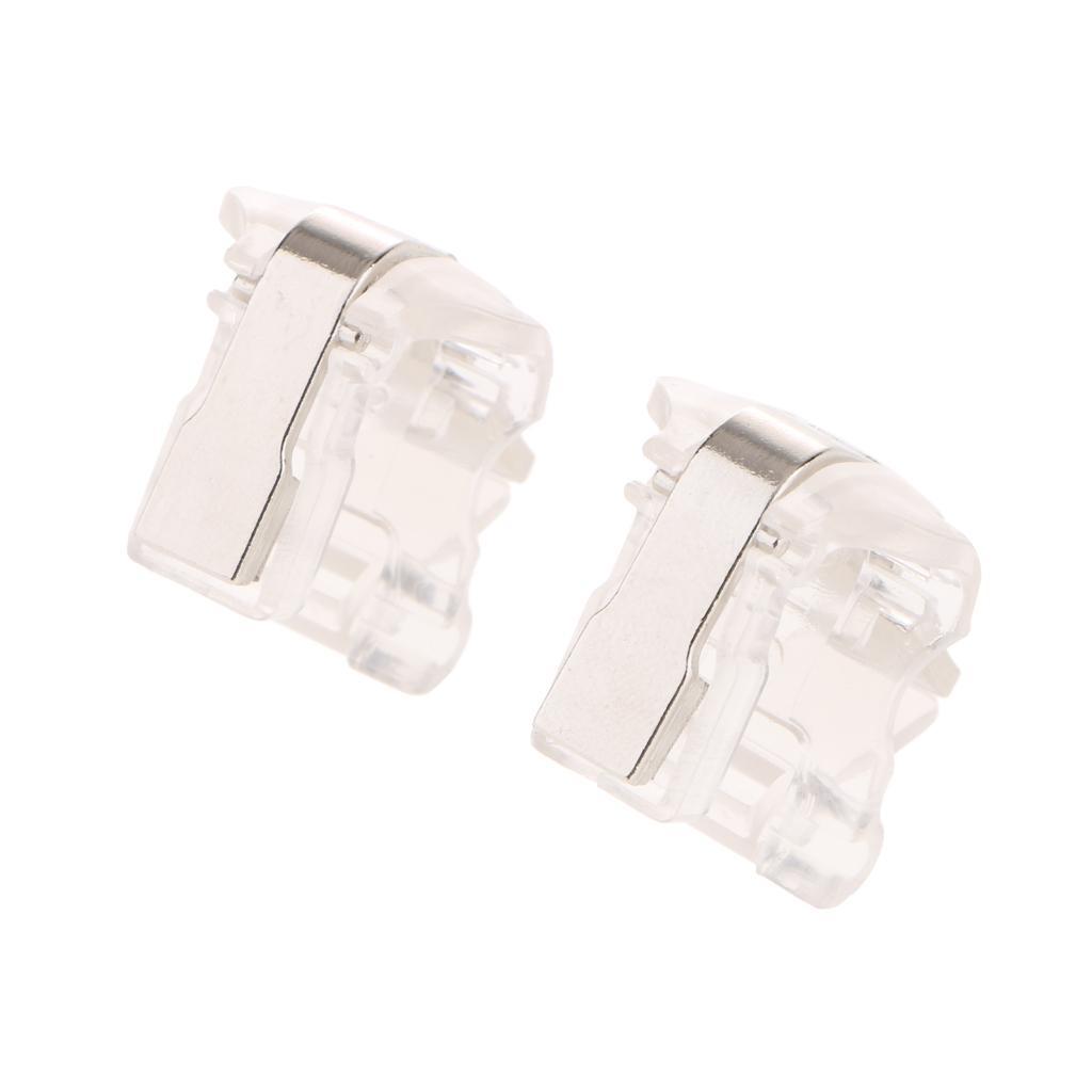 2 Pieces Phone Eat Chicken Game Handle Button Keys Transparent-S4 Back Metal