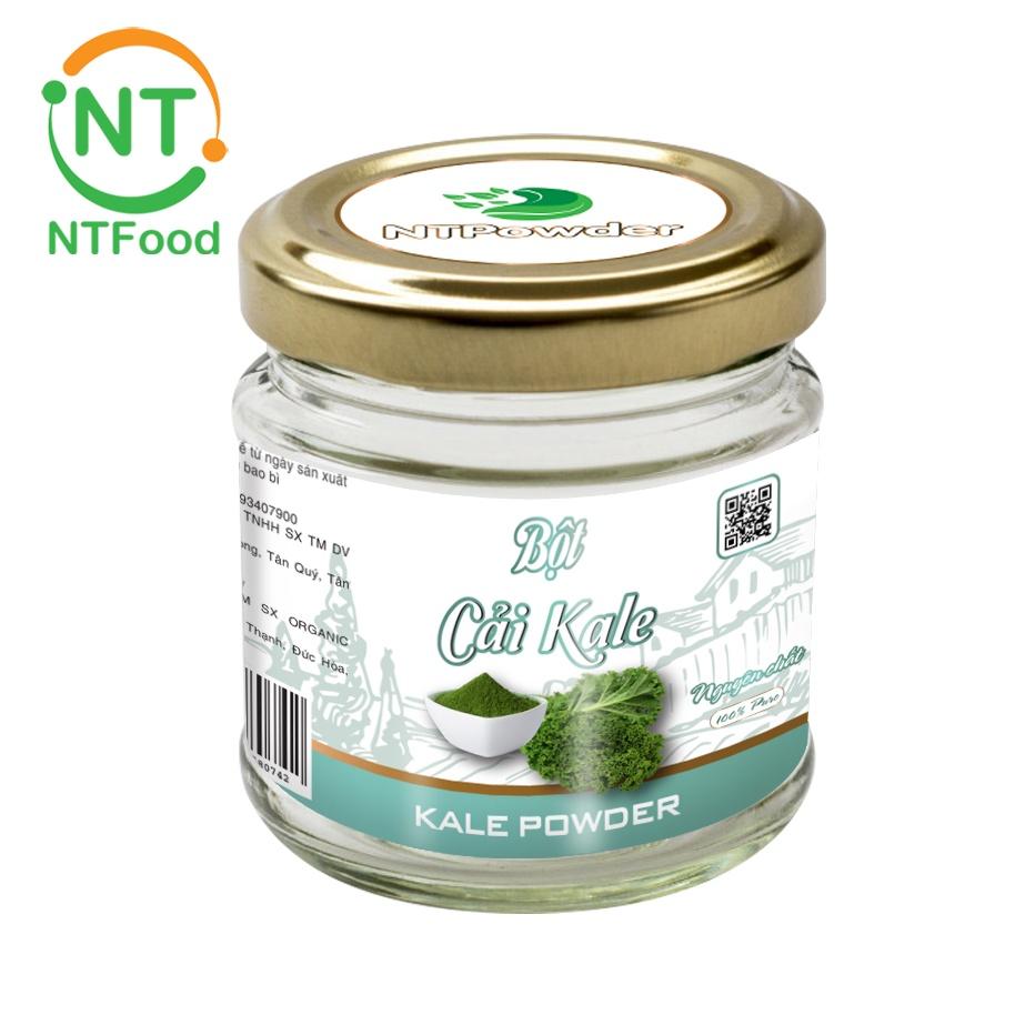 Bột Cải Xoăn Kale sấy lạnh nguyên chất NTPOWDER 60gr hũ thủy tinh - Nhất Tín Food