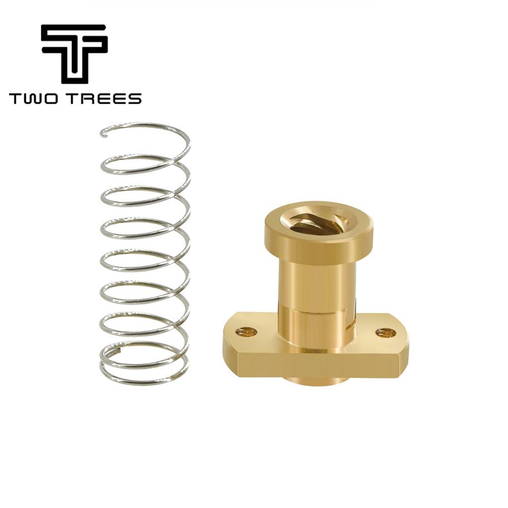 T8 chống lưng bằng đồng thau vít/đai ốc POM được sử dụng để nâng cấp Ender 3 CR-10/Tornado/Clone 3D Máy in phần chống lại Nut Spring Spring Nut