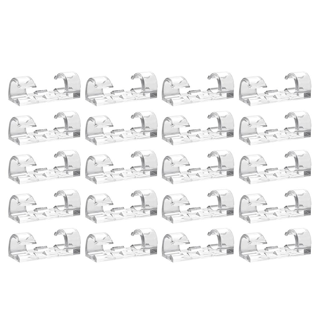 Set 20 kẹp giữ dây cáp tự dính tiện dụng