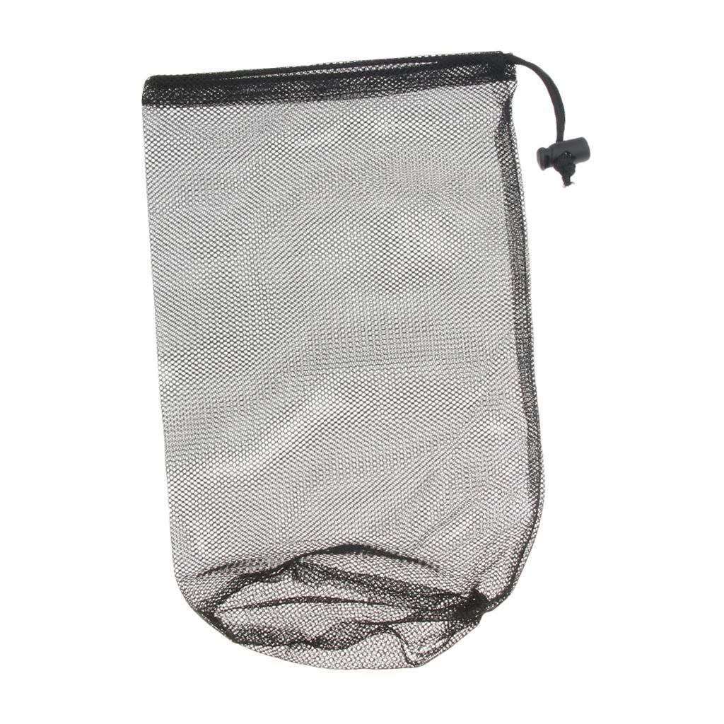 2-4pack Lightweight Mesh Stuff Sack Storage Bag Drawstring for Travel Camping