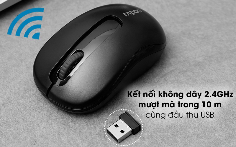 Chuột Máy Tính Không Dây M10 Plus Cao Cấp