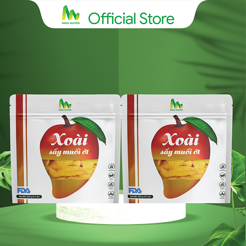 Combo Xoài sấy muối Ớt - Hana Nguyên - 300g